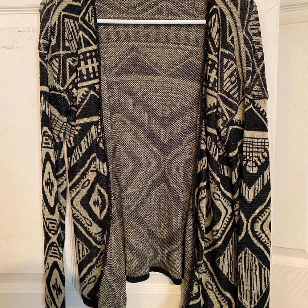 Black/Tan Aztec Cardigan